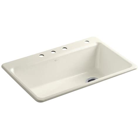 63" Top-Mount LargeMedium Double-Bowl Kitchen Sink with Accessories and Single Faucet Hole at Wayfair - Great Deals on all. . Kohler riverby